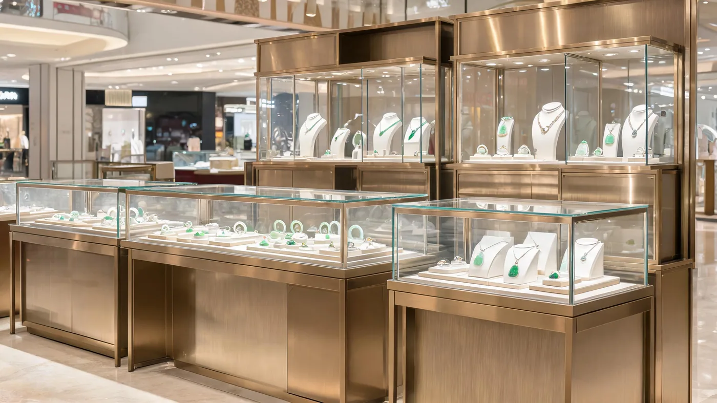 首饰玉器展柜整店交付，轻松开启高端珠宝店之旅 首图