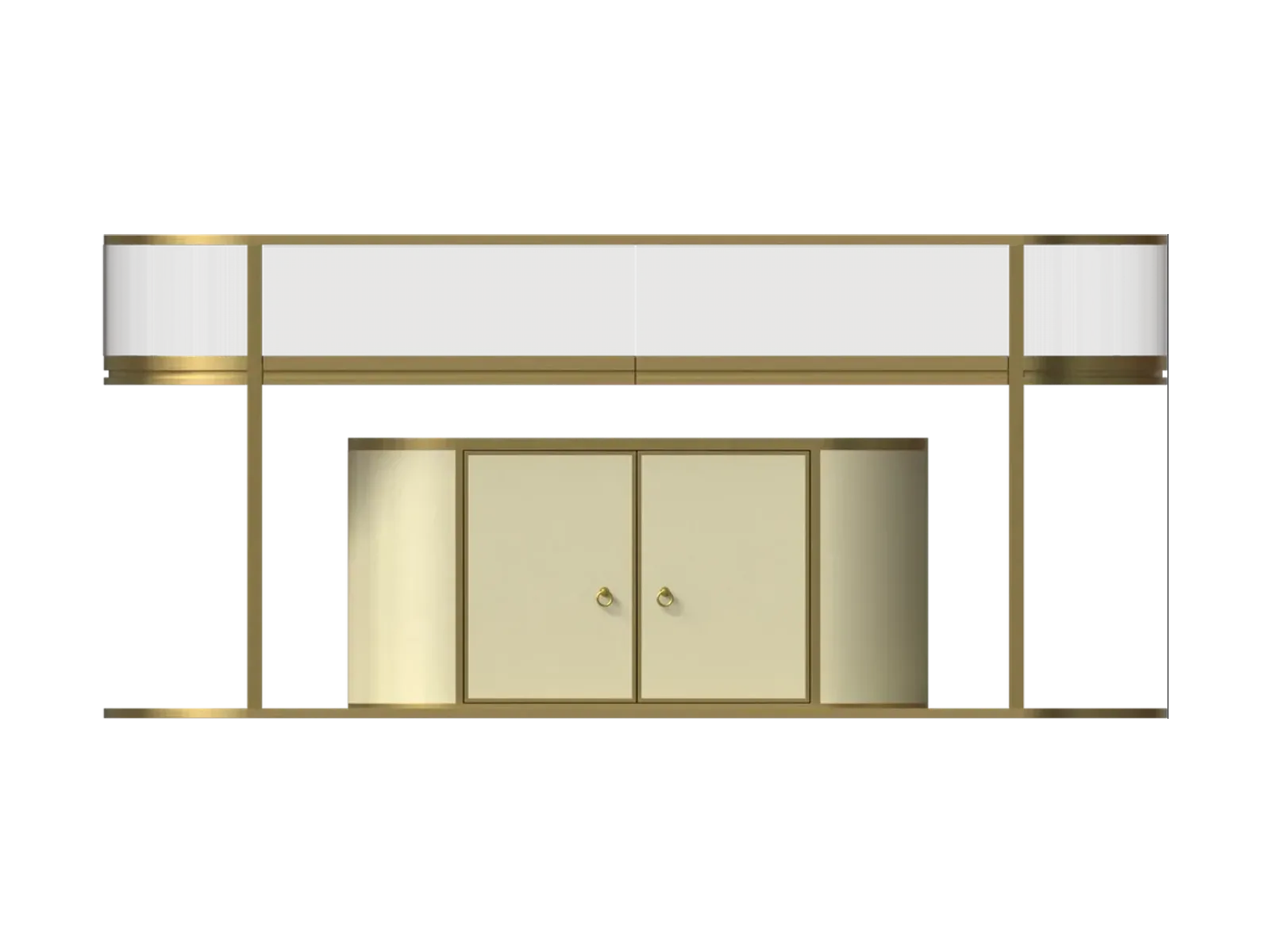 异形珠宝展示柜视图2